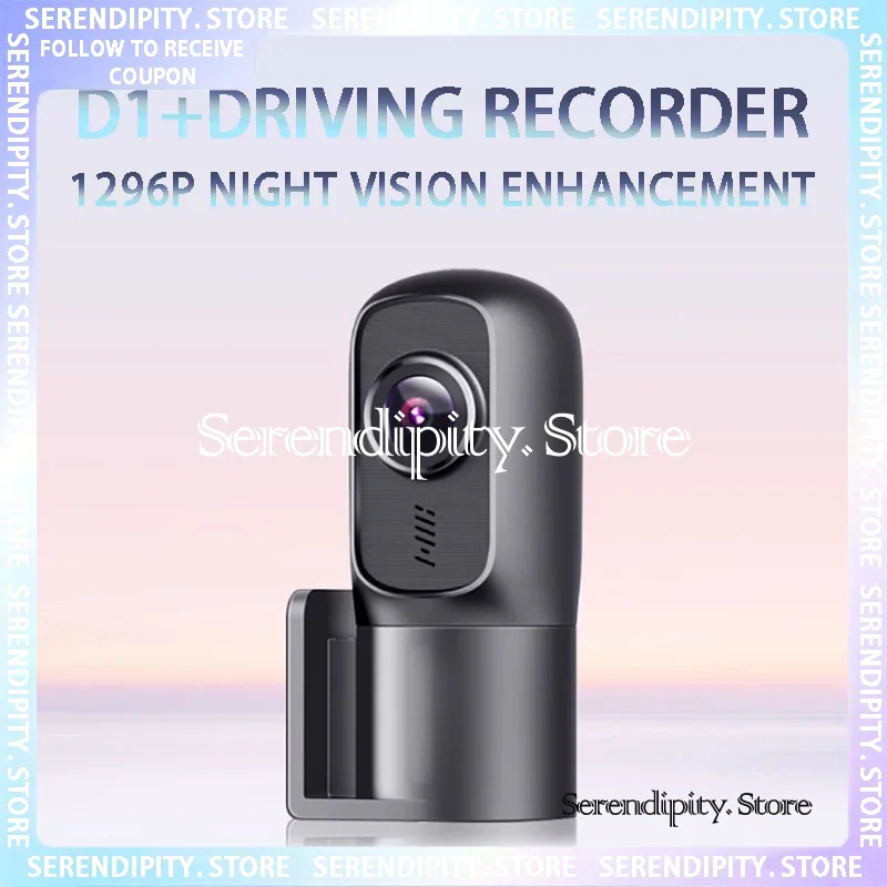 NEW Original High-Definition Driving Recorder 2K Night Vision 2024 Car Monitoring Voice Without Installation Wiring D1+1296P