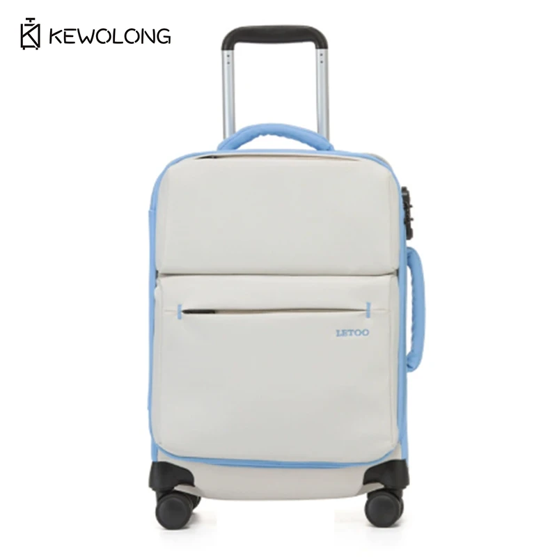 

Lightweight Luggage, Water Resistant Oxford Fabric Suitcase with Quiet Spinner Wheels, Large Capacity Rolling Luggage