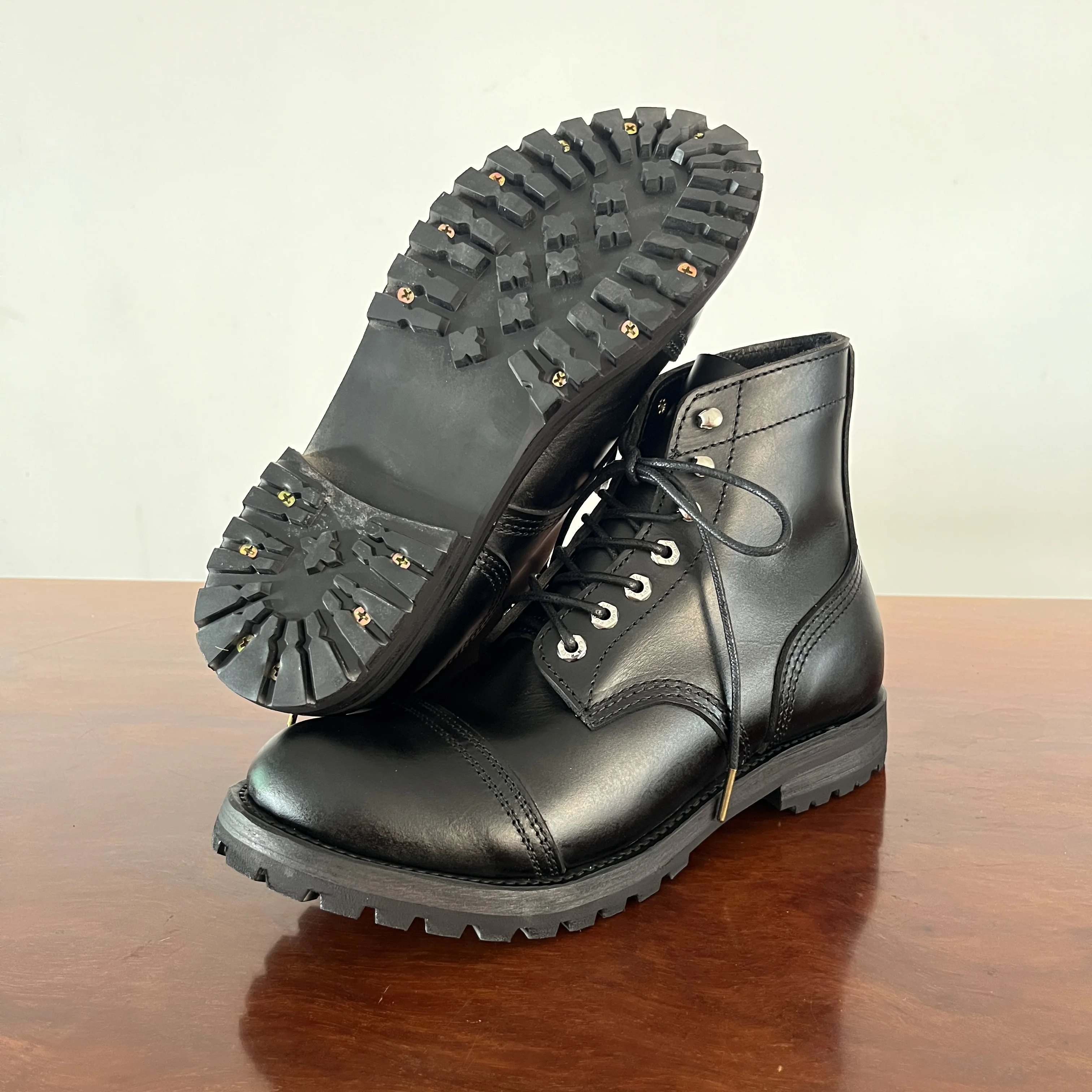 AL811  RockCanRoll Super Quality Genuine Italian Cowhide Leather Handmade Durable Goodyear Welted Boots