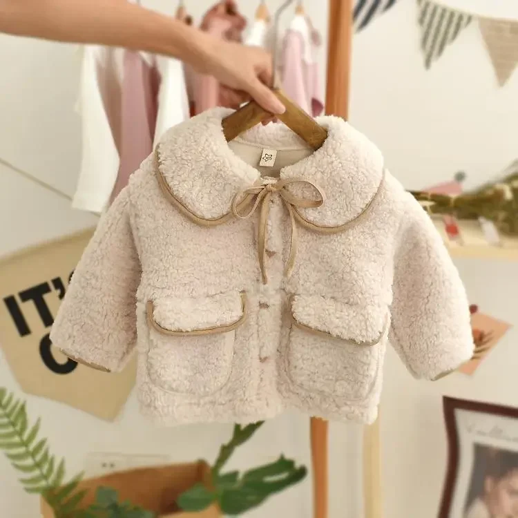 

2023 New Spring Autumn/winter Girls Kids Fake Fur Coat Comfortable Cute Baby Clothes Children Clothing