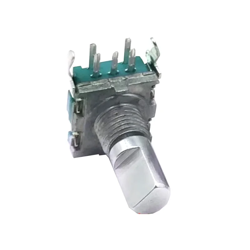 

5pcs EC11 Roatry Encoder Switch with Push Button Side Adjust EC11 20 position Detenets 15MM Half shaft