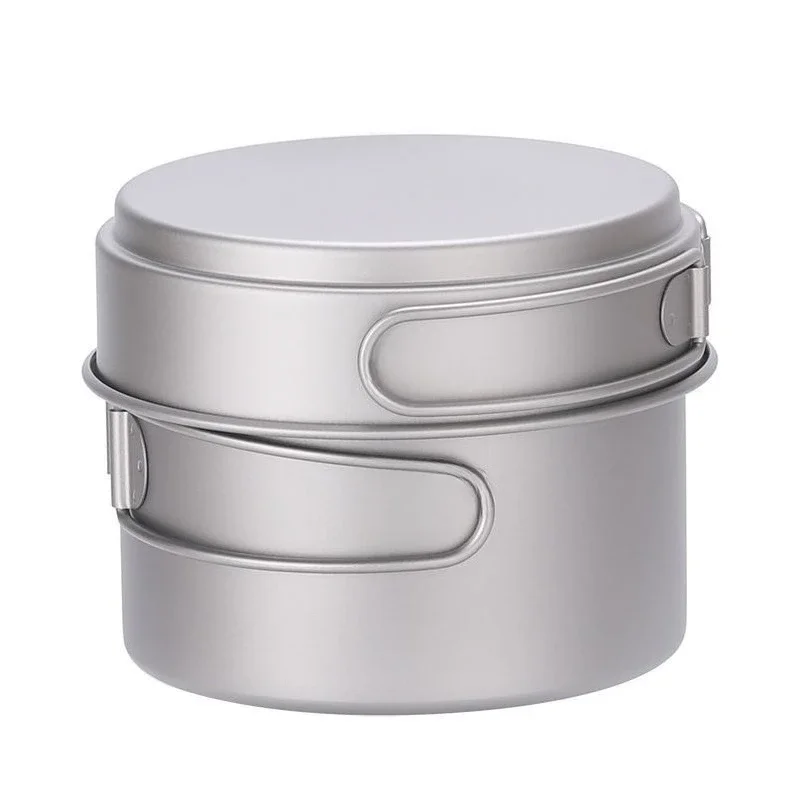 

Pure Titanium Pot Outdoor Camping Set Pot Frying Pan Frying Pan Soup Pot Set Dormitory Picnic