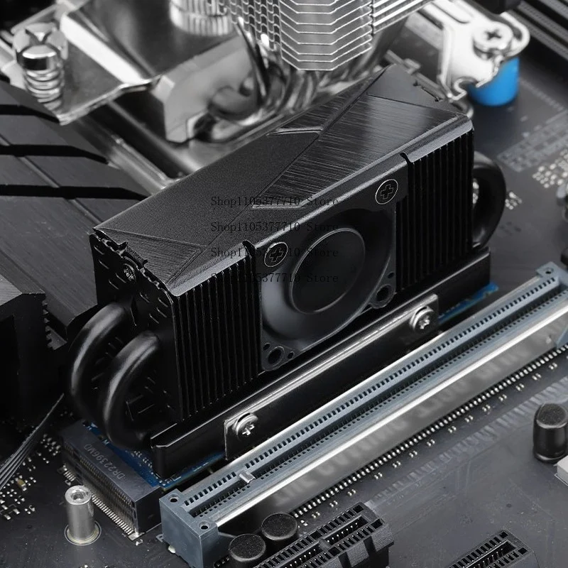HR-10 2280 PRO Black M.2 SSD Solid State Drive Radiator 4 Heat Pipe Cooling Vest