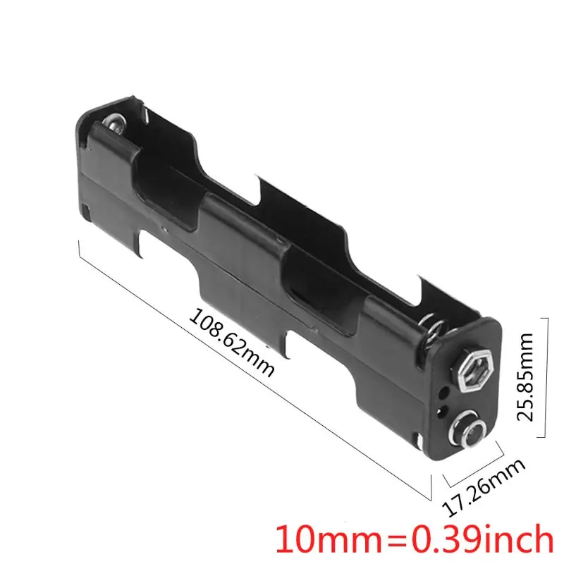 Uchwyt na baterie 4 długi pasek AA do etui 9 dwuwarstwowego, dwustronnego pudełka 6