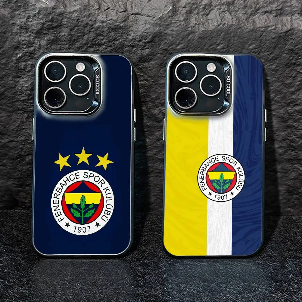 

Cool K-Turkey Fenerbahce-s Pattern Phone Case For iPhone 17,16,15,14,13,12,Pro MAX Black Matte Shockproof Cover