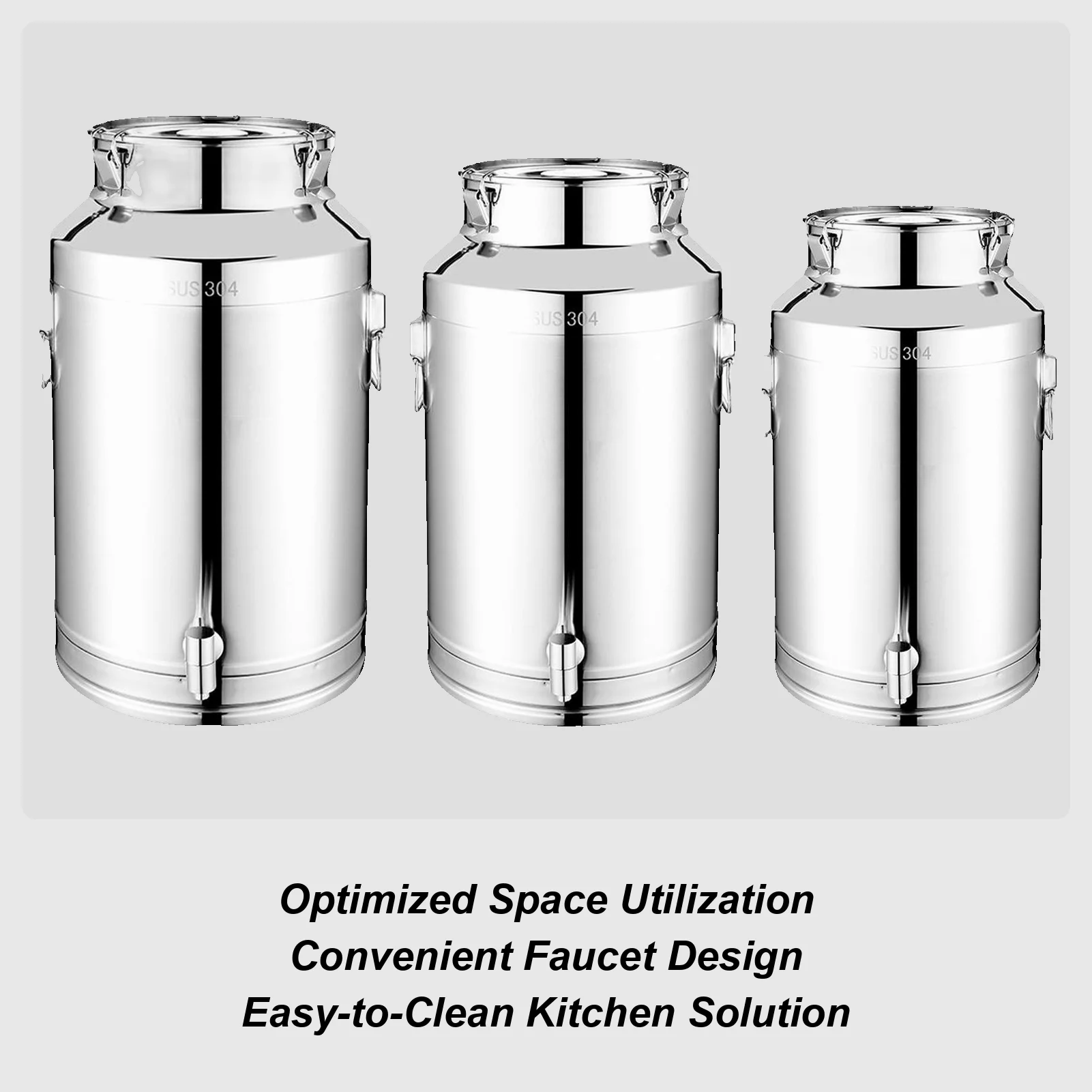 

Ведро из нержавеющей стали 5л/9л, ведро для вина, герметичное ведро для молока из нержавеющей стали с крышкой, кухонный контейнер для хранения масла