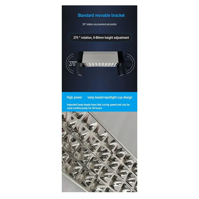 ABUL-UV Curing Lamp 600W - Efficient For Shadowless Adhesive UV Green Oil Ink Drying Fluorescence Detection & Glass Repair