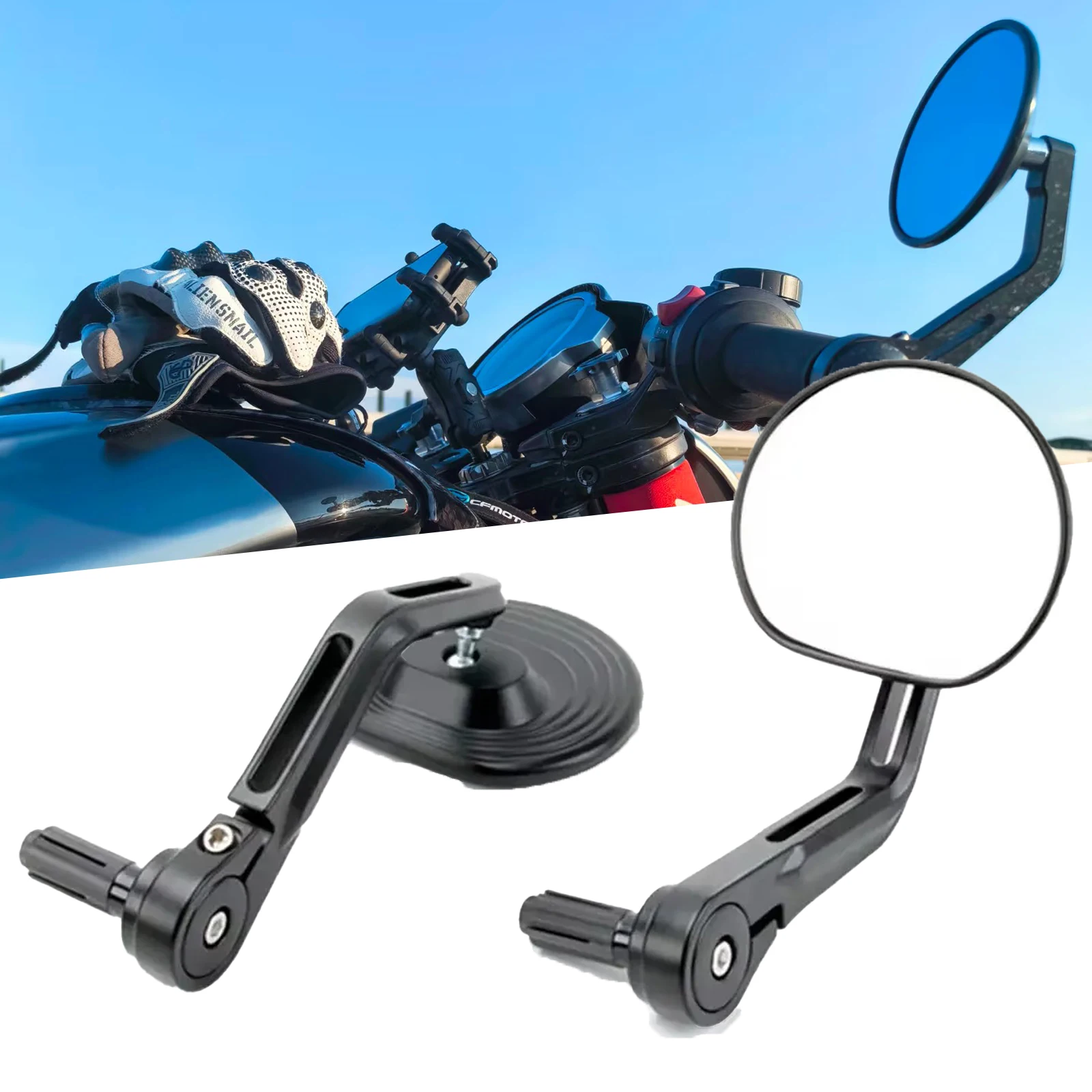 

Для BMW R NineT Pure/R NineT/R NineT Scrambler/ NineT Urban G/S зеркало заднего вида на руле мотоциклетное зеркало с ЧПУ из алюминия