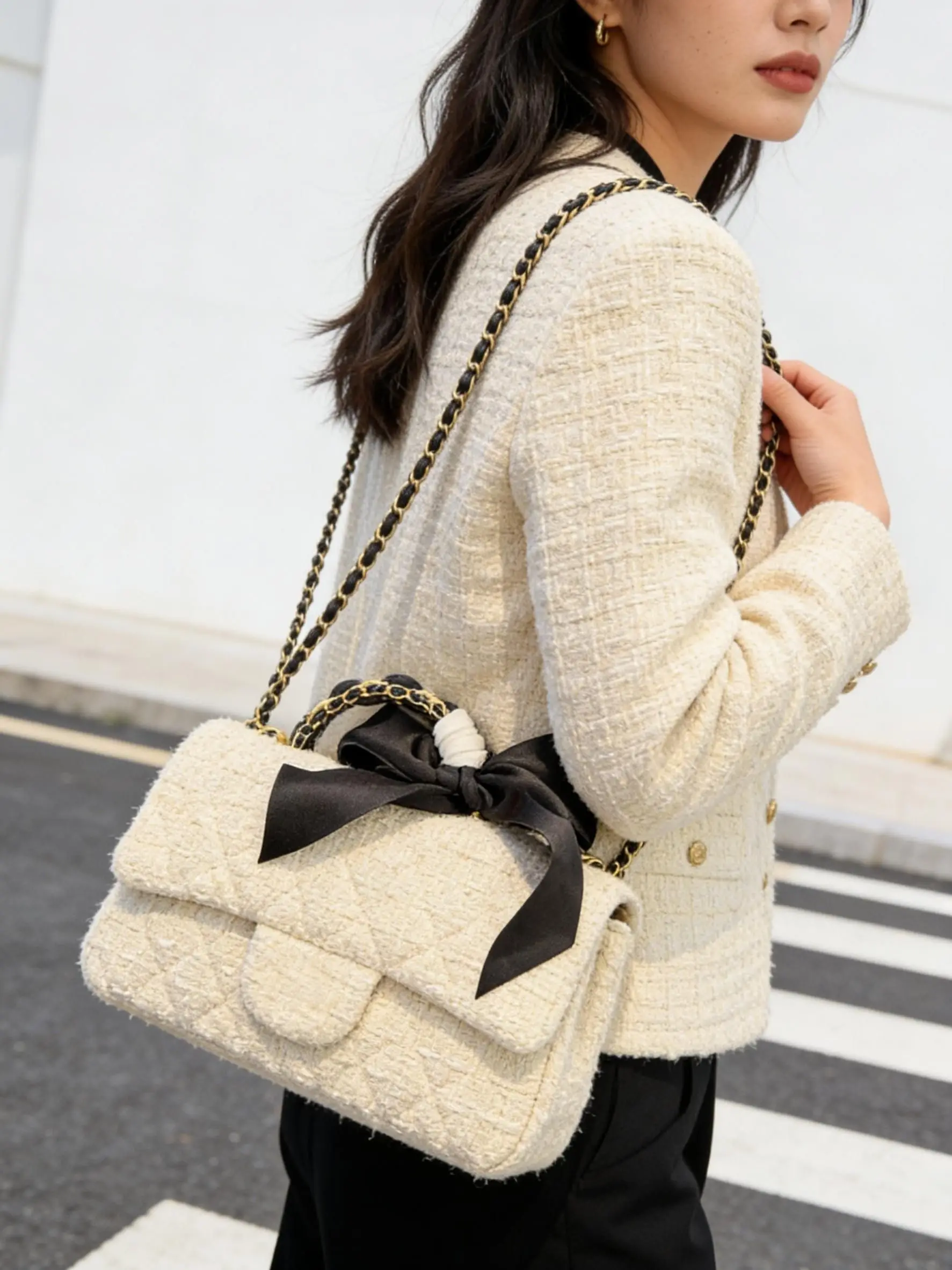 

High-appearance-value stylish women's bag, chain shoulder bag, crossbody bag, high-end design handbag