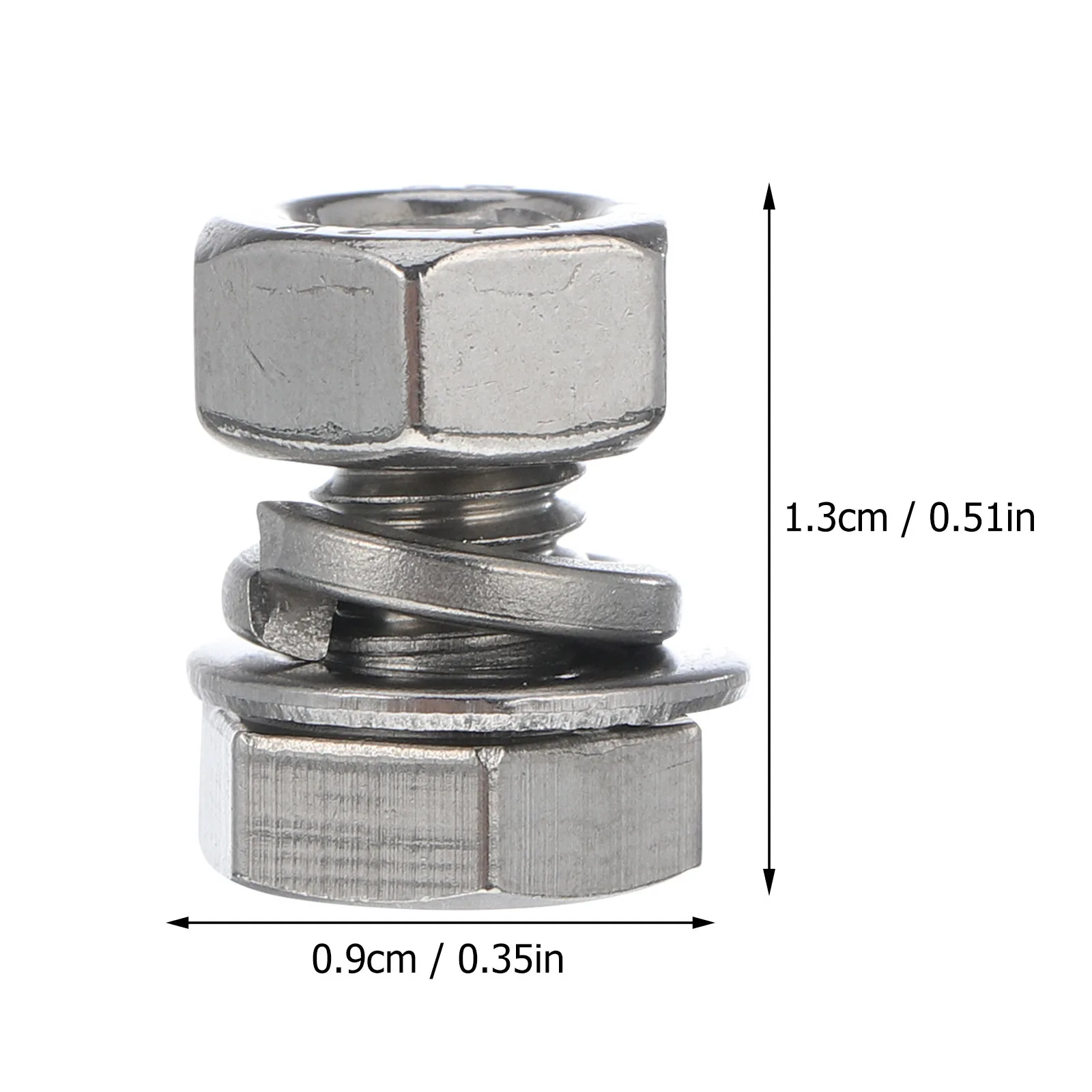 40 مجموعات الفولاذ المقاوم للصدأ الترباس الجوز كيت شقة رئيس مسامير الخشب العمل الالكترونيات الربط مقاومة للتآكل M6 #6