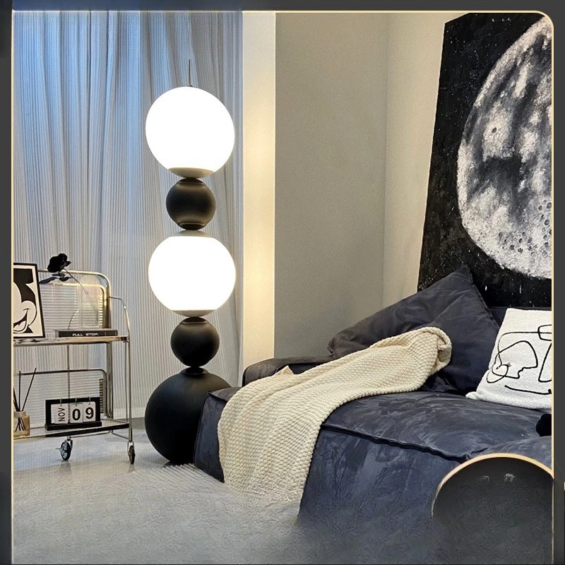 Designer simple modern room candied gourd floor lamp Internet celebrity bedroom living room sofa vertical decorative lamp