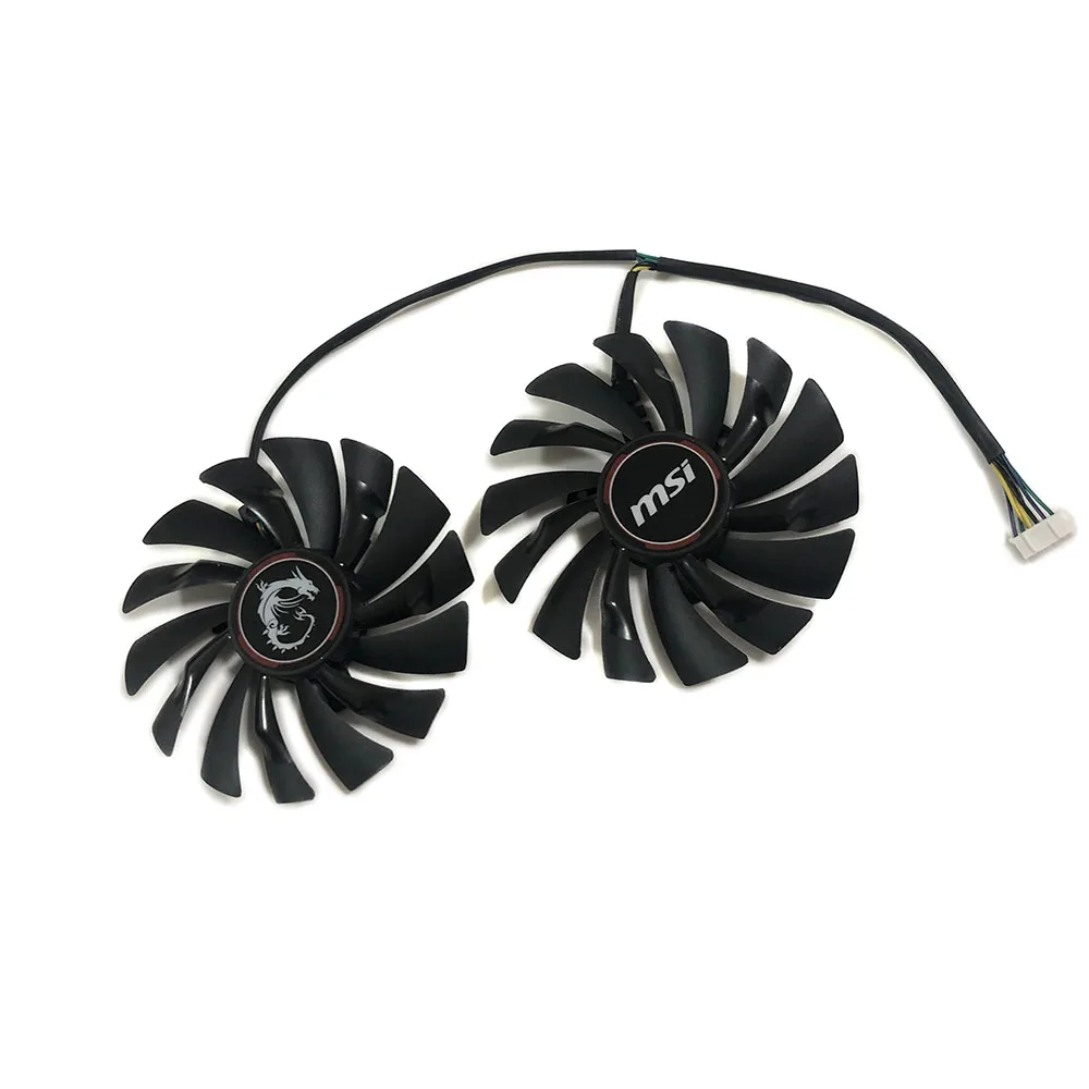 2Pcs/Set,Cooler Fan,PLD10010S12HH, For MSI GTX 980 970 GTX970 GAMING Video VGA Graphics Card Cooling