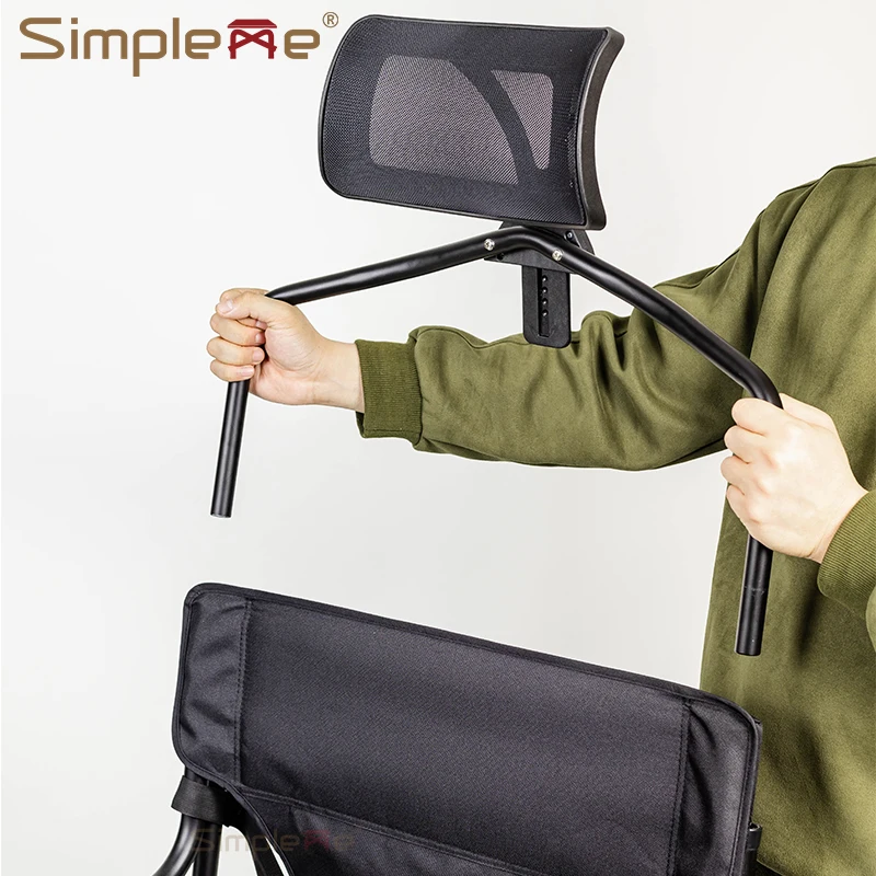 Simpleme 29inch Foldable Portable Tall Director Chair Professional Makeup Artist Chair With Headrest