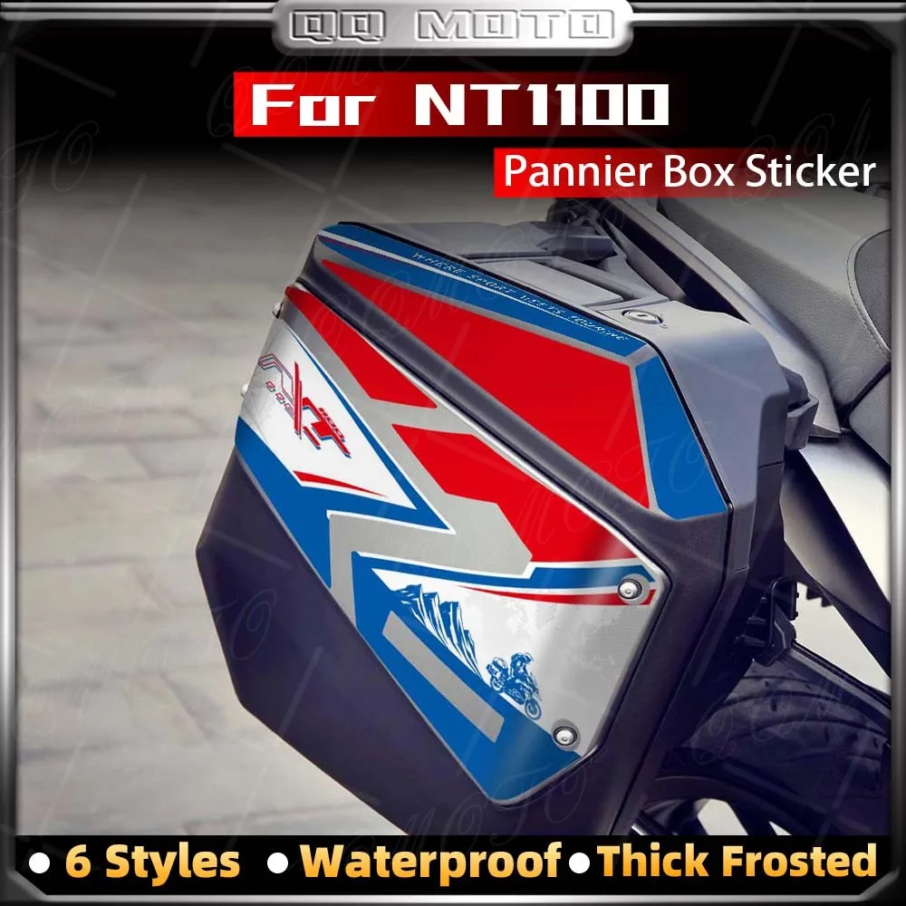Motorcycle PVC Side Case Pads Protection Sticker Pannier Box Decor Decal Waterproof Refit Accessories For NT1100 NT 1100 nt1100