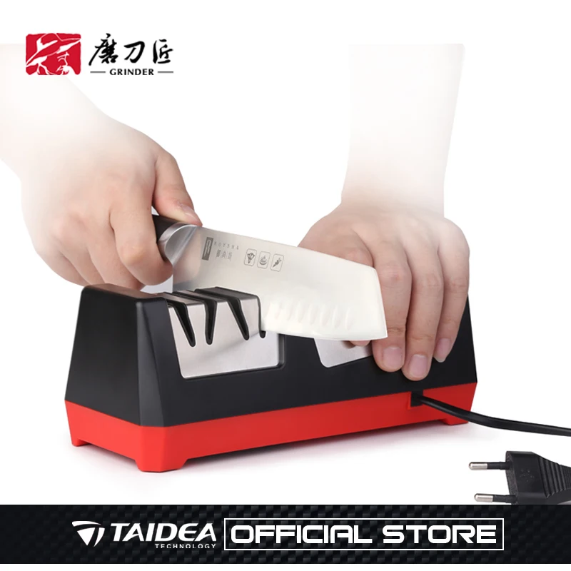 GRINDER Household kitchen two-stage Professional Electric Knife sharpener Sharpening Stone Tool Motorized Rotating Diamond