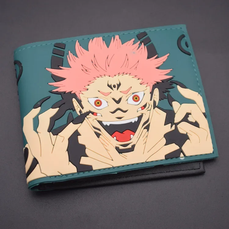 New Jujutsu Kaisen Anime Foldable Coin Purse Men Children Bank ID Card Holder Card Clip Bag Cartoons Cosplay Clutch Wallets Gift