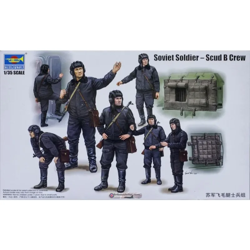 

Trumpeter 00434 Советский солдат-Scud B Crew 1/35 Военная сборка масштабной модели, комплект игрушек «сделай сам», для коллекции, подарок на день рождения
