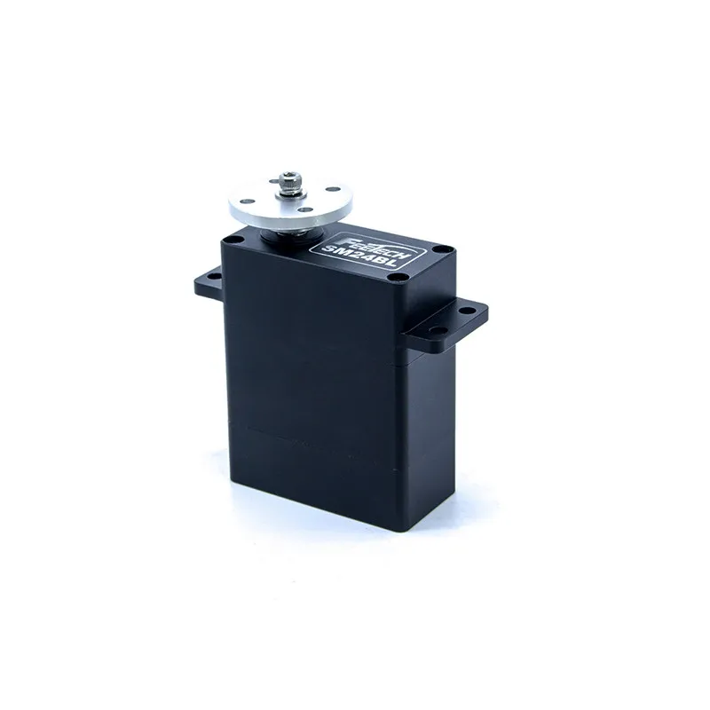 SM24BL Brushless Servo with Encoder 360-Degree Rotation All-Metal Steel Gears Modbus-RTU for AGV/Shuttle Vehicles