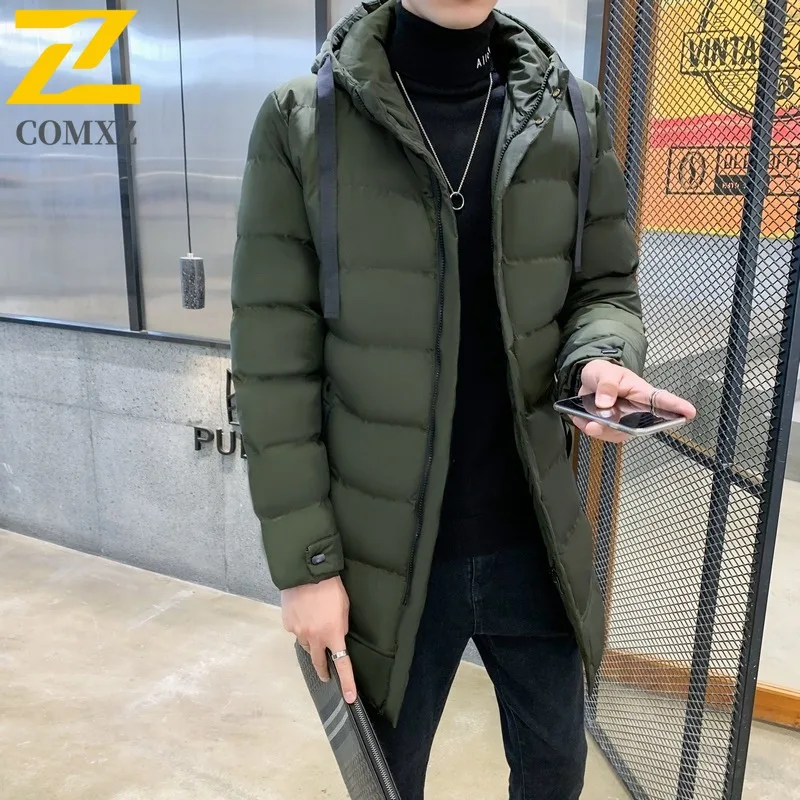 

COMXZ Mens Padded Jacket Classic Hooded Outdoor Adventure Multi Functional Parka Fashion Travel Lightweight Winter Clothing
