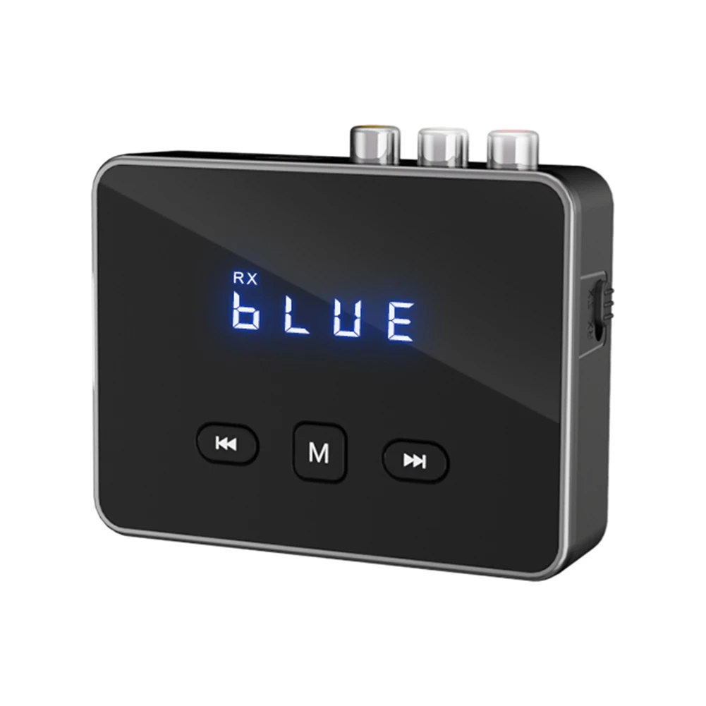 BT 5.4 Transmitter Receiver with RCA 3.5mm AUX & Display BT Adapter Wireless Adapter for TV/Car/PC/Home Stereo/Speakers