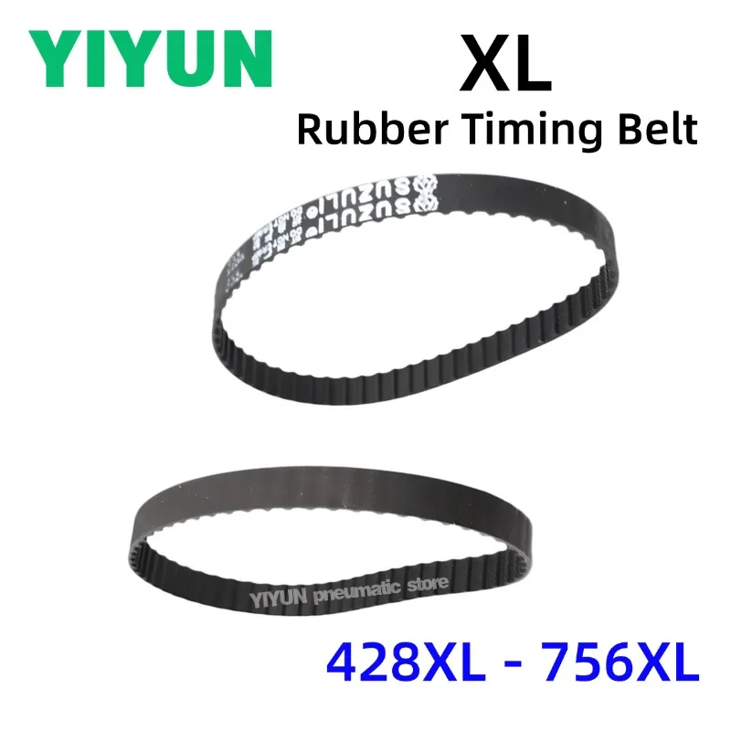 1PC XL Black Rubber Synchronous Timing Belt 424XL 460XL 480XL 510XL 540XL 600XL 612XL 670XL 700XL 720XL Width 10/15mm Drive Belt