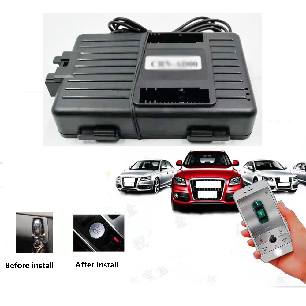 

For Audi A4/Q5/S5/A5 2008-2017(Original Car without Push Start) Add Push Start Remote Start Keyless Entry System Plug and Play