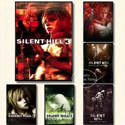 Silent Hill Game Poster Print Art Canvas Painting Wall Art Thriller Game Pictures for Bedroom Game Room Wall Home Decor Gifts