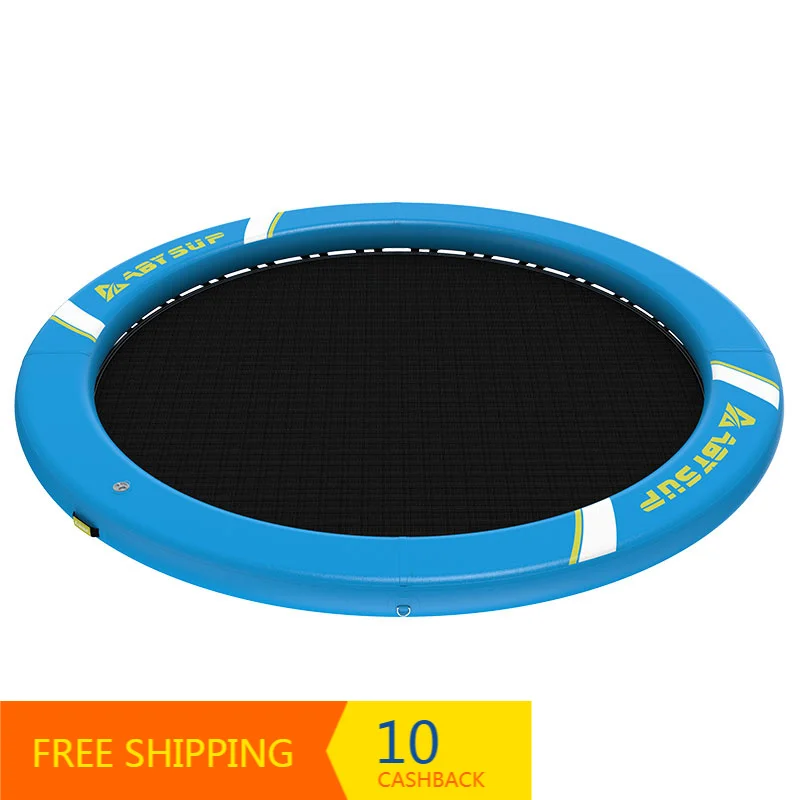 OEM 9FT Durable Circular Inflatable Water Hammock Floating Mat for Lake River Pool Party Water Leisure Activities