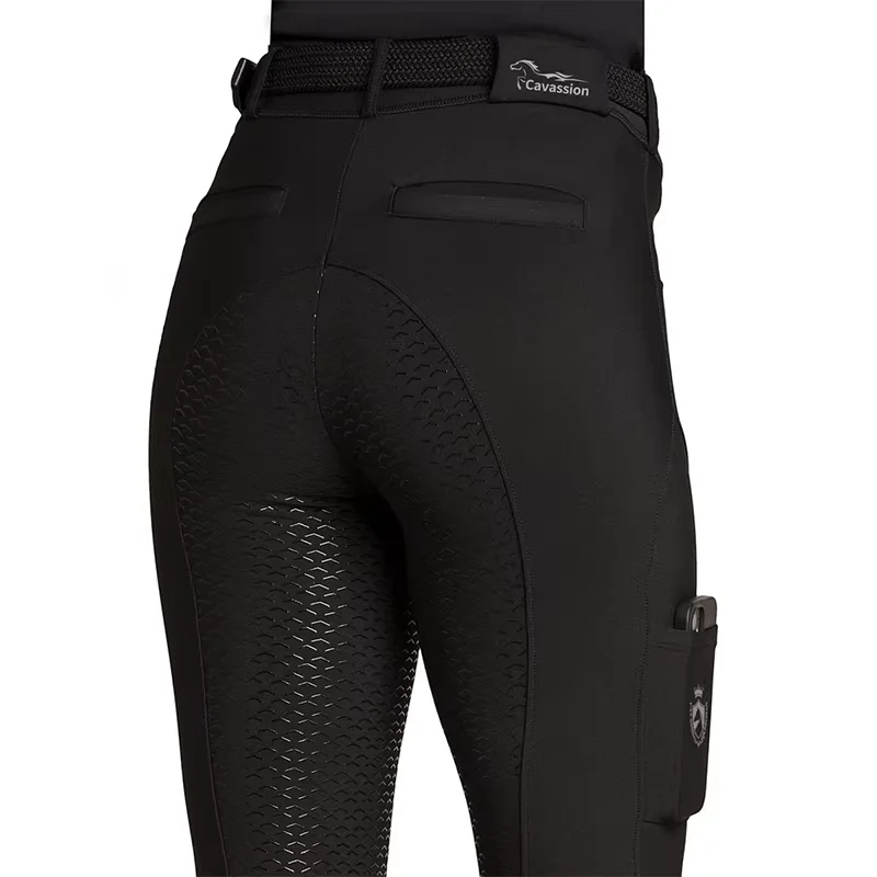 Black color pants for little rider ride horse gel breeches riding horse pants elastic trousers 8103116