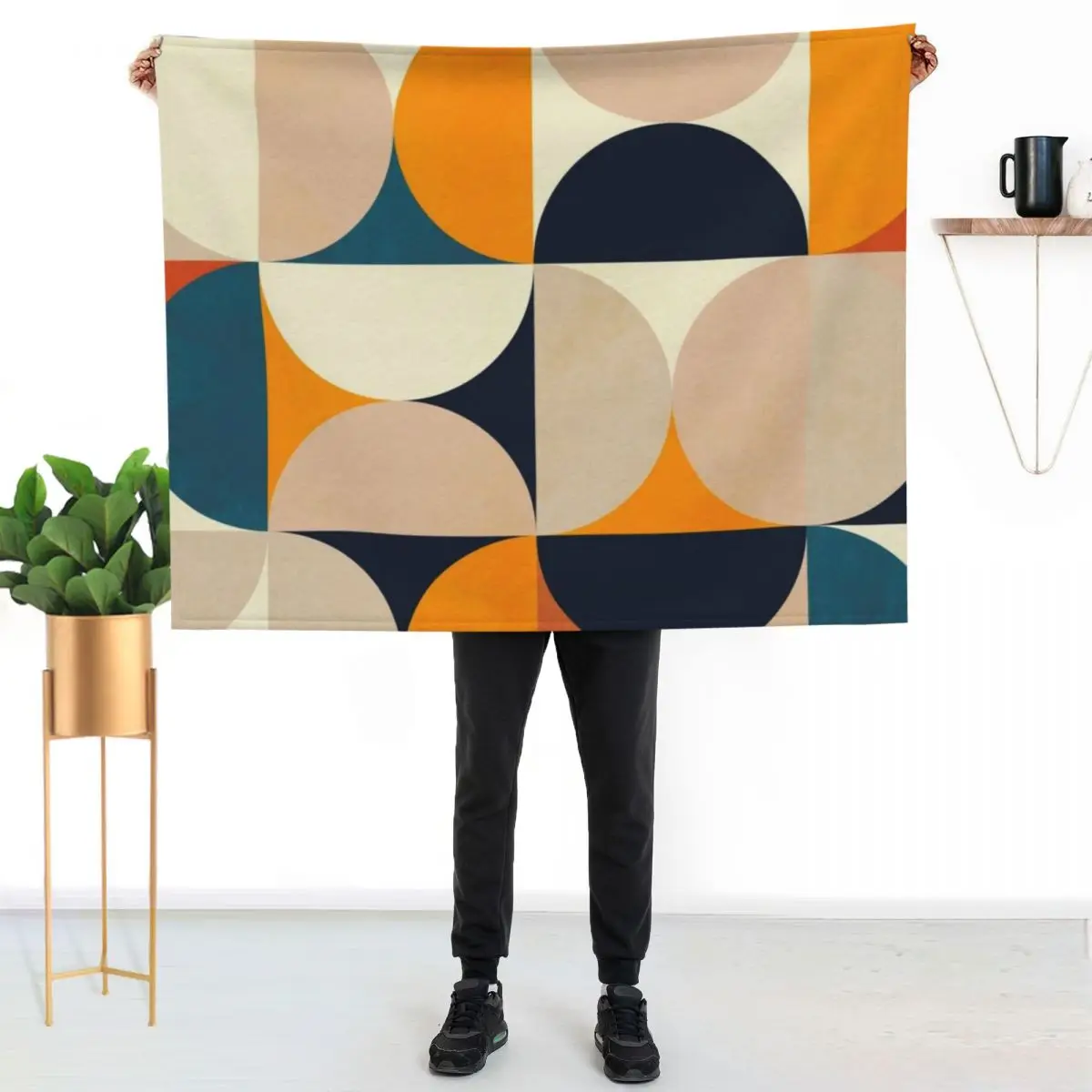 Copy of mid century 6 Throw Blanket Luxury For Sofa Thin Weighted for winter Flannels Nap Blankets