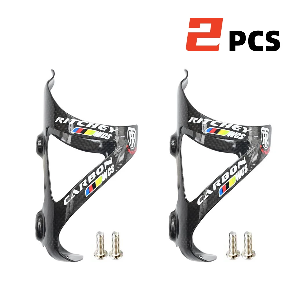 2PCS Full Carbon Fiber Bicycle Water Bottle Cage MTB Road Bike Bottle Holder Ultra Light Cycle Equipment Matte/Gloss image 3