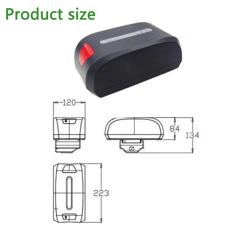 36V Haibao Seat tube folding ebike battery 24v 16ah 17.5ah  for GWB Anil Solomon electric bicycle 250W 350W 500W motor