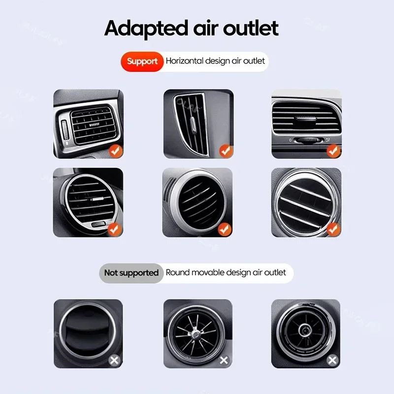 【Fast Delivery】360 ° Rotatable Universal Gravity Sensor Car Phone Holder Air Vent Mount in Car Phone Bracket Stand Auto-Grip