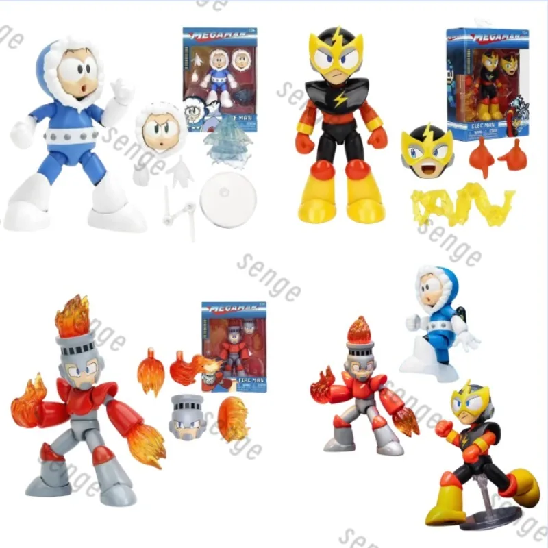 

[Genuine in stock] Jada Toys Megaman Iceman / Electric Man / Fireman 6-inch movable figure figure ornament toy