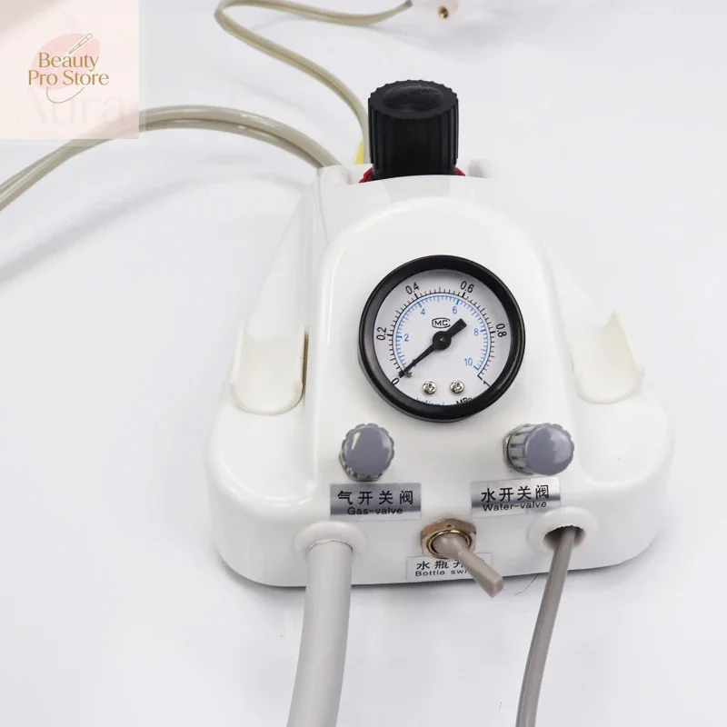 Portable Dental Air Turbine Unit with 3-Way Syringe 2/4 Holes Teeth Whitening Equipment Plastic Shell for Dental Practice