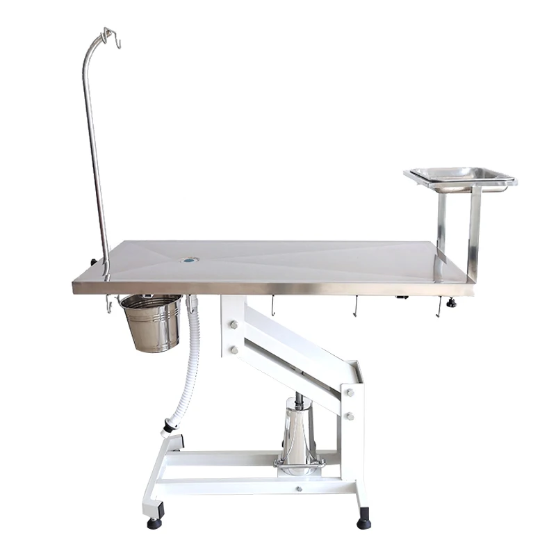Rust-Proof Hydraulic Lifting Veterinary Hydraulic Animal Operating Table Pet Grooming