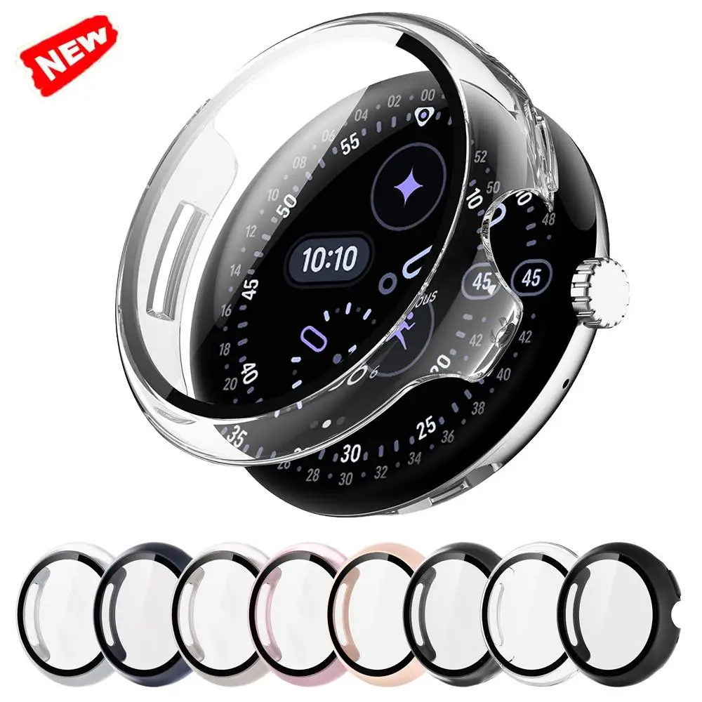 yZ[zPC P[X + tB Google Pixel Watch 4 45mm 41mm op[~`h~یJo[ + XN[veN^[ANZT[