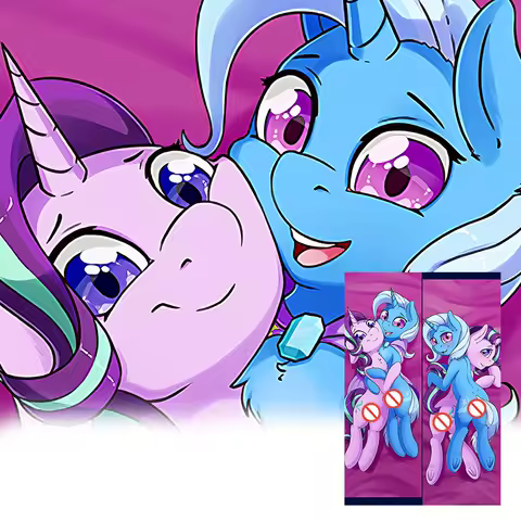 Dakimakura Cover Pony Trixie (Mlp) Anime Double-Sided Print Pillowcase Life-Size 2way Body Pillow