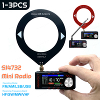 SI4732 0.5-108mhz LSB USB AM FM FM/AM Radio 1.9inch IPS Screen Mini Pocket Radio with Antenna All Band Radio Receiver