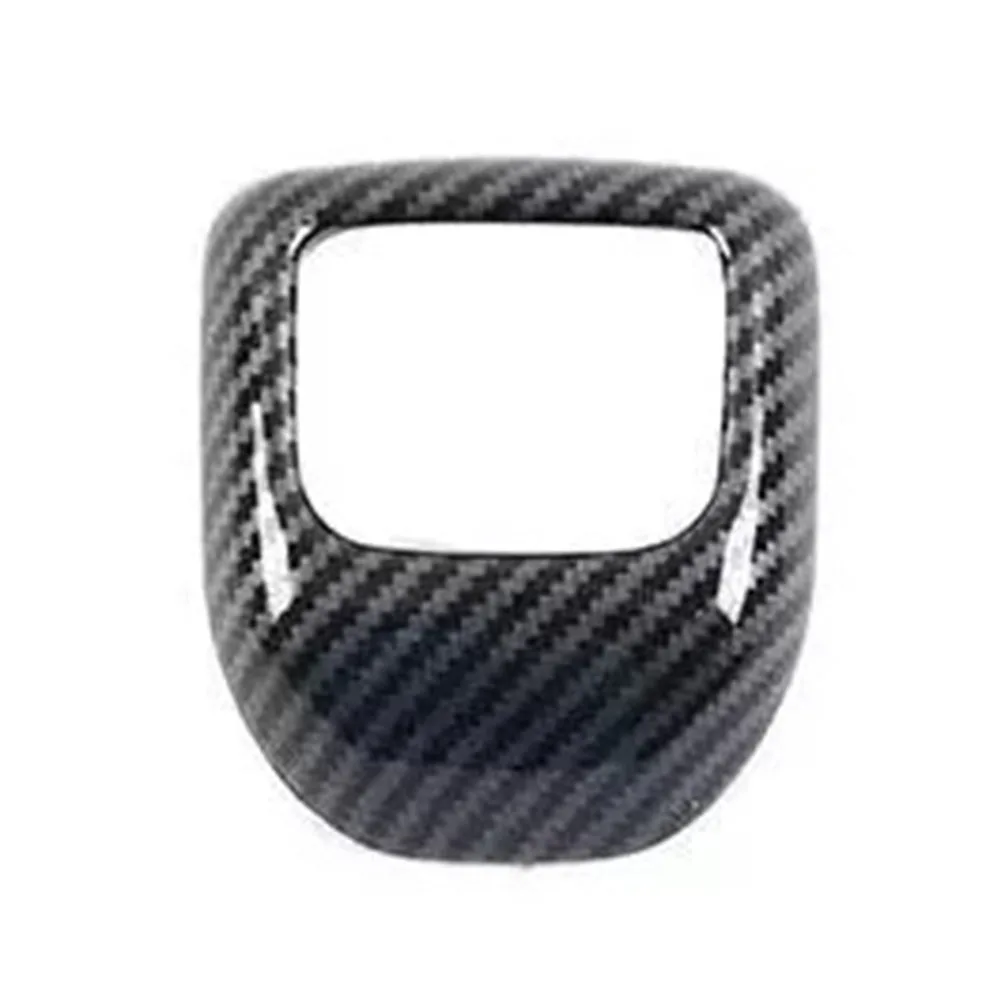 

0011 Car Manual Gear Shift Knob Trim Carbon Fiber Style ABS For Nissan For Pathfinder 2022-2024S Auto Interior Accessories