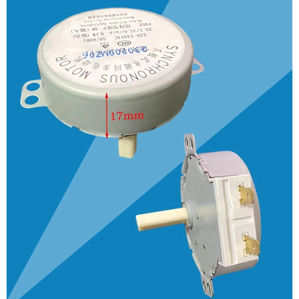 1 buah Motor meja putar untuk Midea microwave oven tiang cakar magnet permanen motor sinkron sumbu persegi pengganti TBST-49 Repai