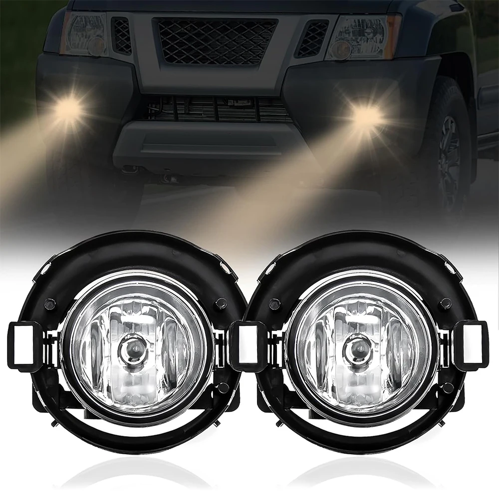 

Halogen Fog Lights for Nissan Frontier 2010-2017 Driving Fog Lamps Replacement with Wiring Harness 2005-2015 Xterra