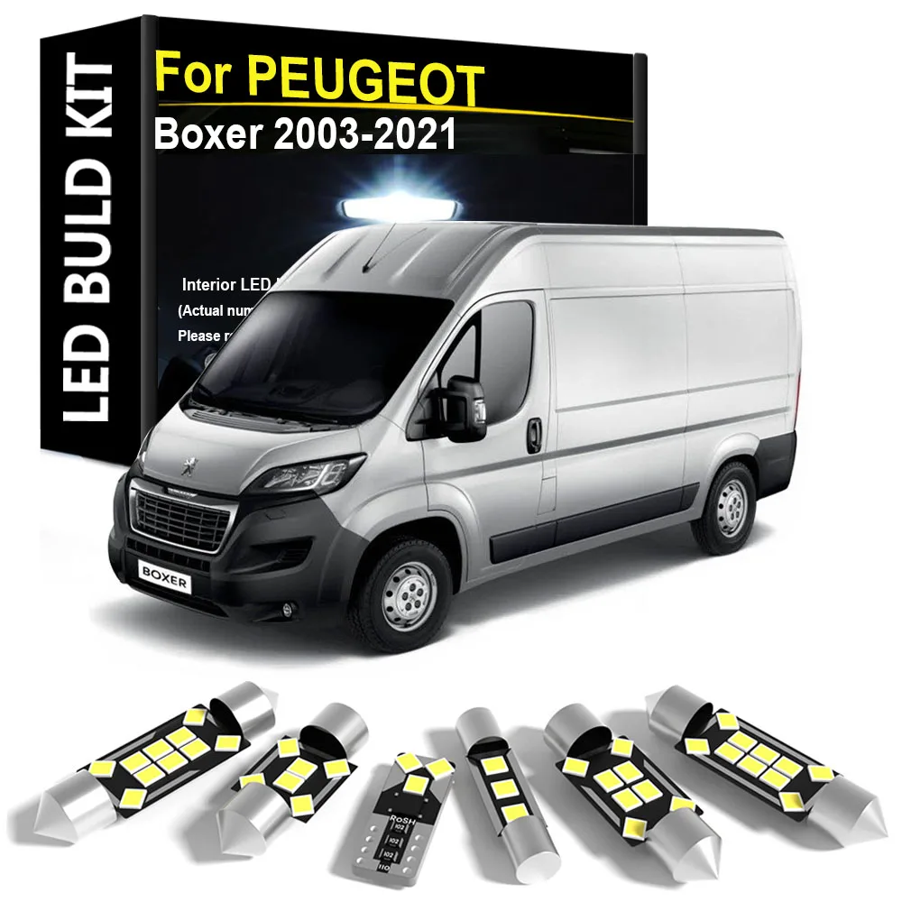 

Car Interior Light LED For PEUGEOT Boxer 2003-2007 2008 2009 2010 2011 2012 2013 2014 2015 2016 2017 2018 2019 2020 2021 Canbus