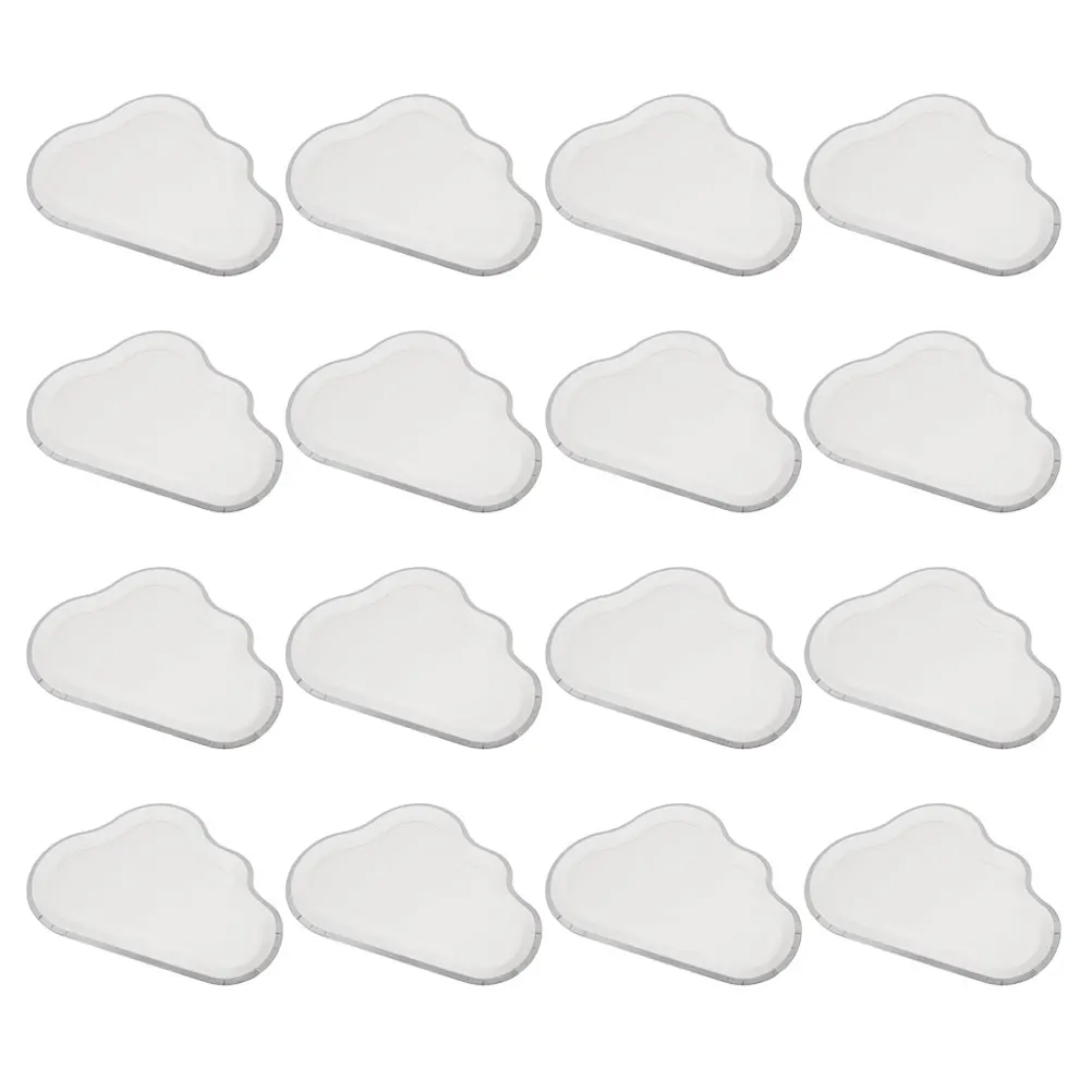 

16 Pcs Disposable Set White Paper Dinnerware Bulk Convenient Cake Party Favor Gathering Fruit Plates Household Food Plates