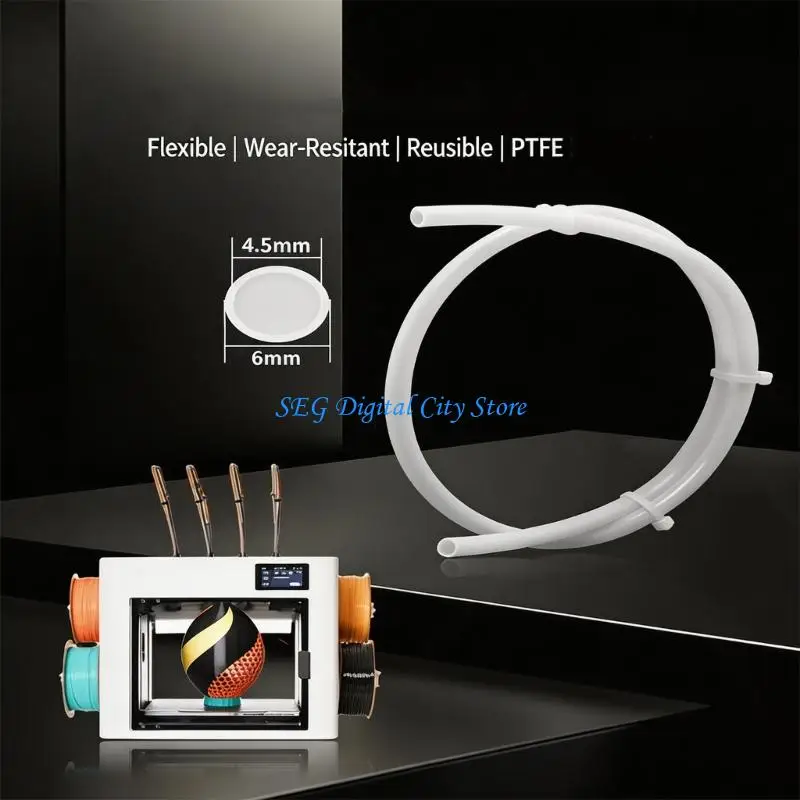 U75B 3D Printer PTFE Tube Replacement with White Guide Tube for U1 Printer Service