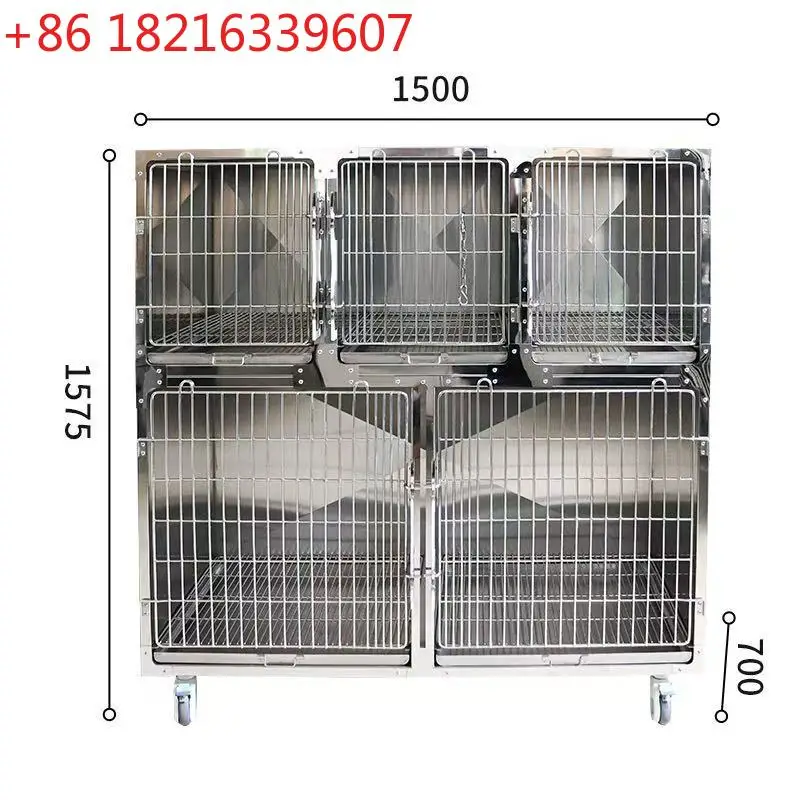 

304 stainless steel constant temperature oxygen warehouse cage multi-layer foster care cage pet store bold infusion cage