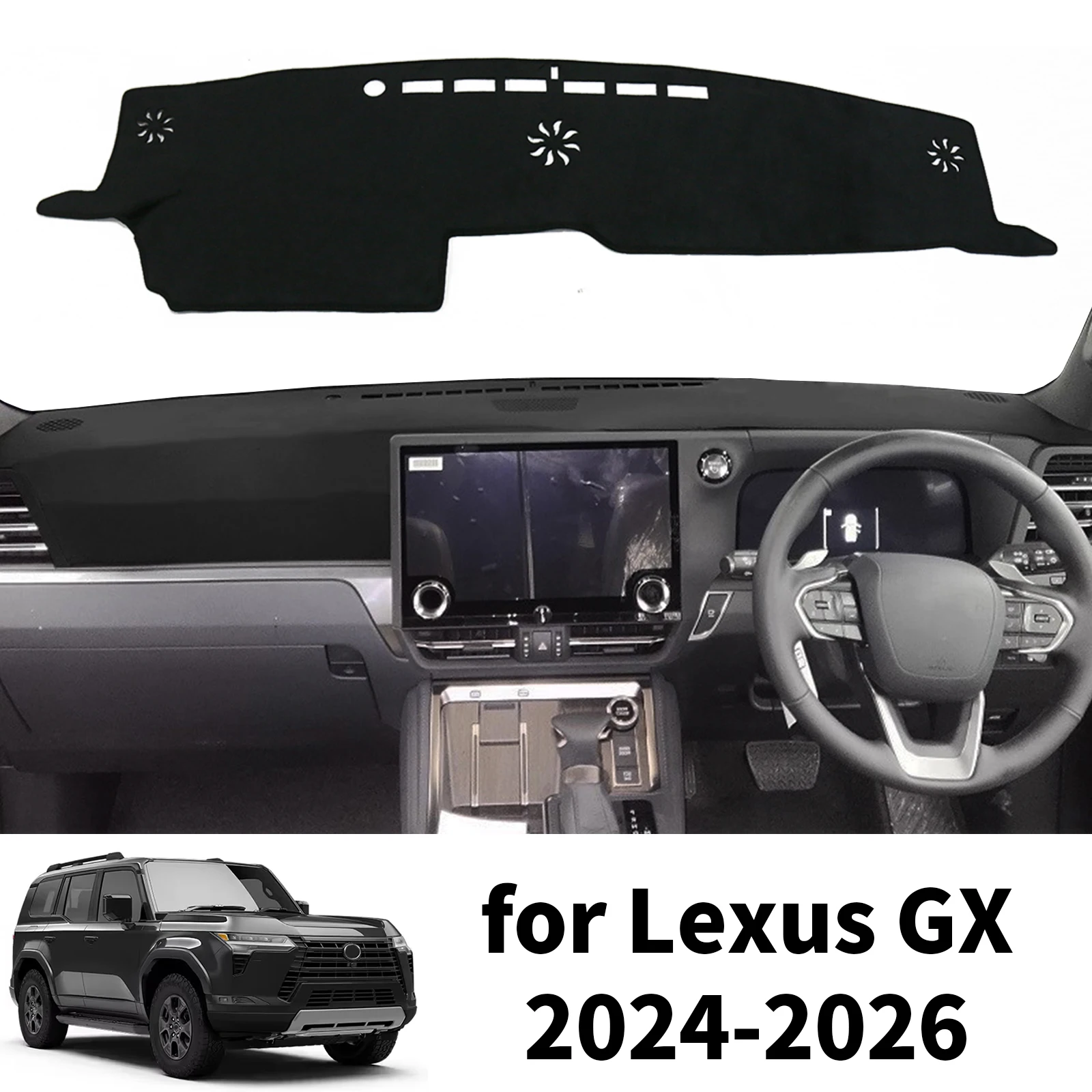 

Для Lexus GX 550 GX550 J250 GX550H 2024 2025 2026 DashMat Солнцезащитный козырек Защитный ковер Аксессуары Автомобильный коврик для приборной панели