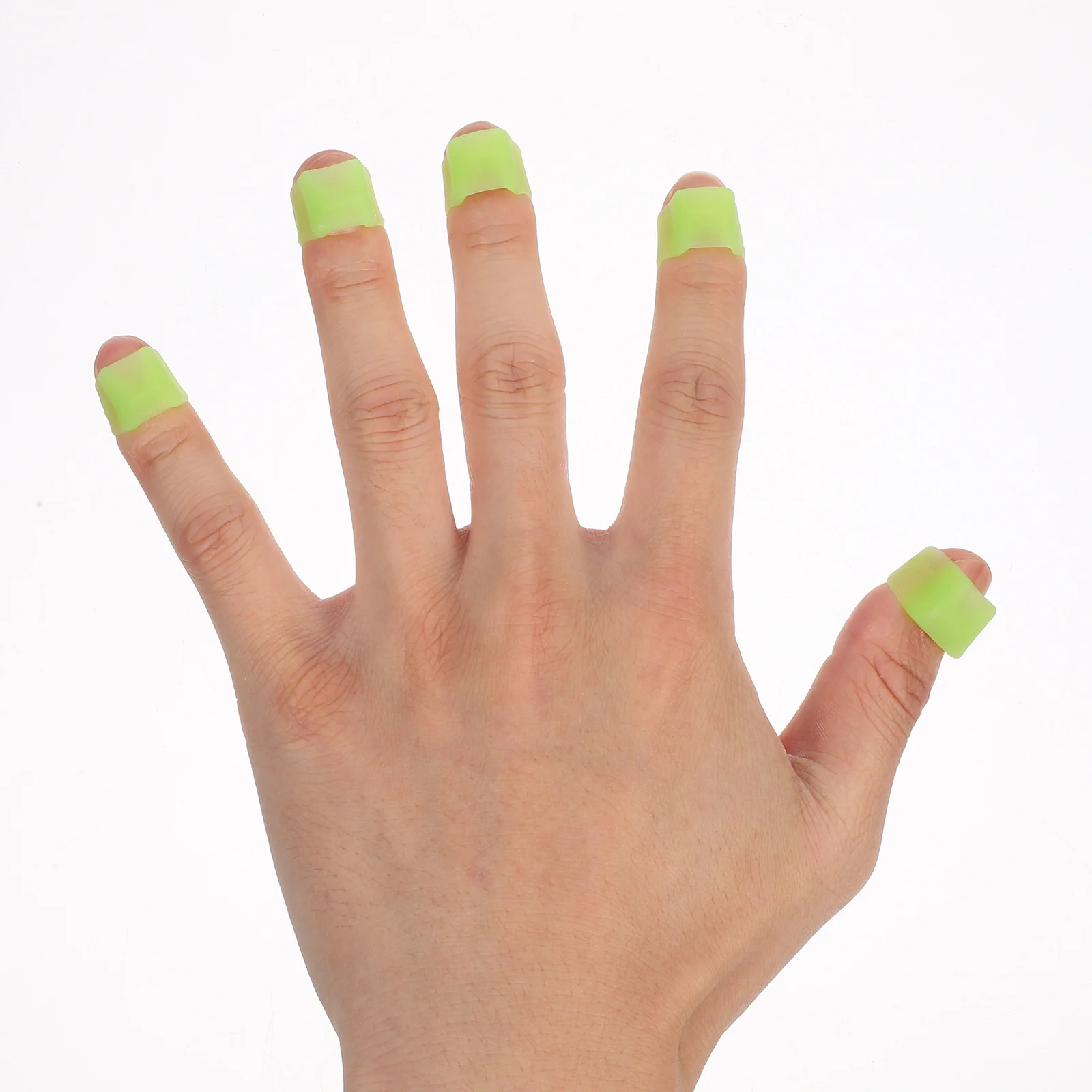 

5 Pcs Pipa Nail Set Zither Finger Picks Protector Supplies Covers Silica Gel Protectors Practice Tips Child Adult Accessory