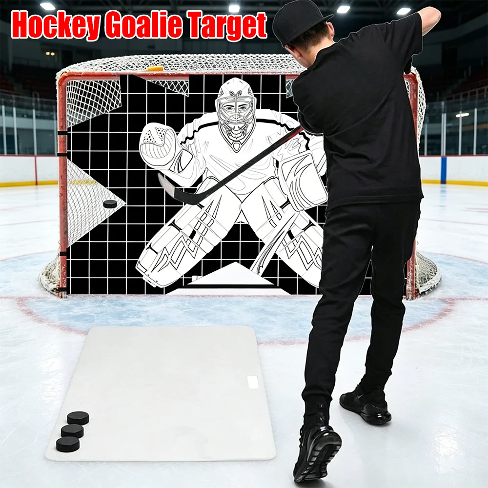 

Hockey Goalie Training Target Hockey Net Hockey Goal Practice Target Hockey Training Aid for Practicing Accuracy Ice Hockey
