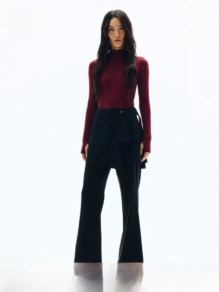 

Женская трикотажная кофта H&M с высоким воротом, весна 2026, для активного отдыха, повседневная, приталенная, однотонная, из полиэстера, вискозы и нейлона